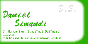 daniel simandi business card